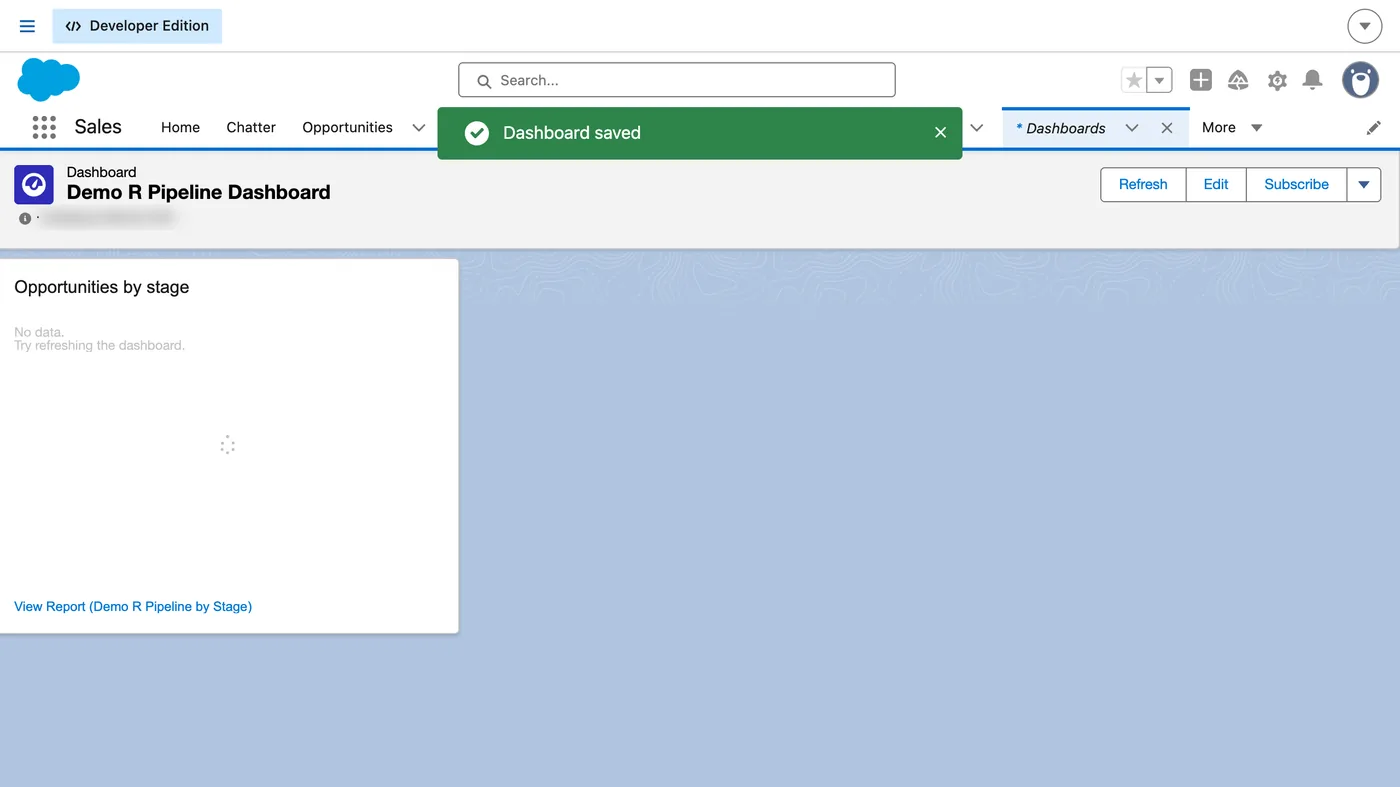 Salesforce screen for step 6: Click Save, then Done.